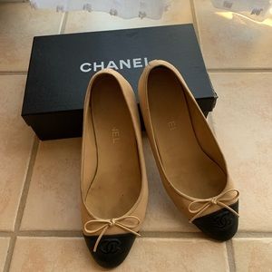 Chanel classic ballet flat size 39.5